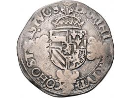 Provinciaal Zilveren Carolusgulden Antwerpen DA.MIHI-VIRTUTE CO:HOST IS.TVOS AG 21,85gr W. 667v ZF-