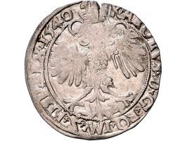Provinciaal 4 stuiver of krabbelaar 1540 AG (5,84gr) en 1541 AG (6,09gr) W. 672 beide ex ZF-