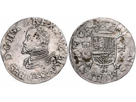 Provinciaal ½ Philipsdaalder 1580 Maastricht RRR AG 16,97gr W.- (als 720) ZF