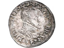 Provinciaal 1/5 Philipsdaalder 1572 Antwerpen AG 6,77gr W. 722 ZF