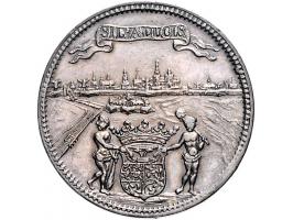 Historiepenningen 's-Hertogenbosch - Stadhuispenning zilver (1707) Snoeck 7, PR-