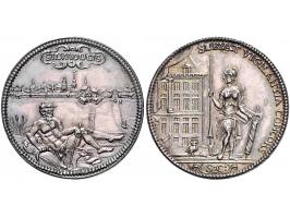 Historiepenningen 's-Hertogenbosch - Stadhuispenning zilver (1712) Snoeck 13 ZF