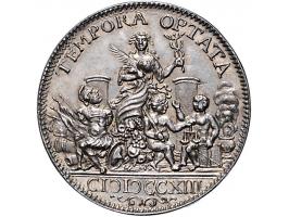 Historiepenningen 's-Hertogenbosch - Stadhuispenning zilver 1713 Snoeck 14a PR