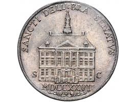 Historiepenningen 's-Hertogenbosch - Stadhuispenning zilver 1727 Snoeck 42a ZF-
