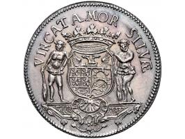 Historiepenningen 's-Hertogenbosch - Stadhuispenning zilver 1739 Snoeck 53 bijna PR