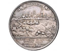 Historiepenningen 's-Hertogenbosch - Stadhuispenning zilver 1741 Snoeck 58 ZF