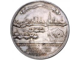 Historiepenningen 's-Hertogenbosch - Stadhuispenning zilver 1741 Snoeck 59, 2e exemplaar ZF