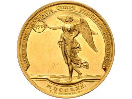 Historiepenningen 's-Hertogenbosch - Dubbele Stadhuispenning goud 1770 Snoeck 73 18,54 gr. PR