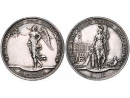 Historiepenningen 's-Hertogenbosch - Dubbele Stadhuispenning zilver 1770 Snoeck 73 ZF-