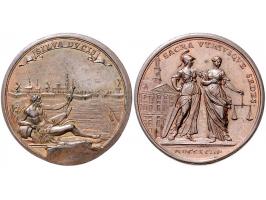 Historiepenningen 's-Hertogenbosch - Stadhuispenning koper 1793 PR