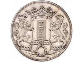 Historiepenningen (1785) Delft, vroedschapspenning door A. van Baerll. Zilver VvL. 634 ZF+