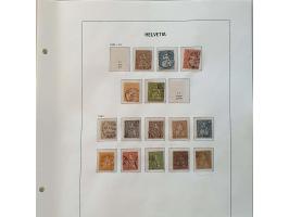 collection 1851- 2012 used and */** including errors and varieties, Rayon, Strubli, Sitting and Standing Helvetia, Airmail, P