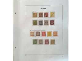 collection 1851- 2012 used and */** including errors and varieties, Rayon, Strubli, Sitting and Standing Helvetia, Airmail, P