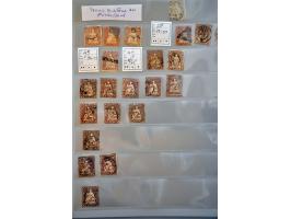 about 135 Strubli between 2 - 40 rappen including various printings, cancellations etc. in ring binder
