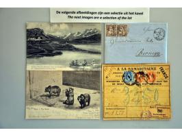 about 500 covers/postal stationery with Airmail, illustrated postcards, picture postcards etc. with better items in shoe box