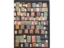 1850-1962 used and */** including better material Rayon, Strubli, etc. in 2 stockbooks 