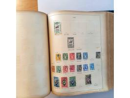collection with sections France, Greece, China, Siam, etc. used and * in very thick old Schwaneberger (edition 1920)  album 