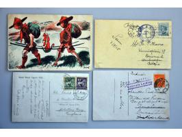 collection covers, picture postcards and poster stamps mostly Netherlands in ring binder