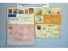 over 400 covers/postal stationery including better material from Greece, Israel (JNF), Italy, USA etc. in shoe box