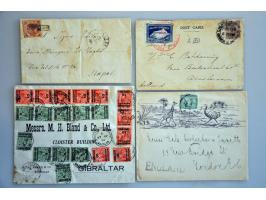 about 200 covers/postal stationery with better material in shoe box