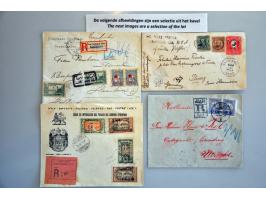 covers/postal stationery with a.o. USA and better items in shoe box