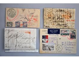 65 letters including pre philatelic, classics, (illustrated) postal stationery, airmail and some topics, nearly all better it
