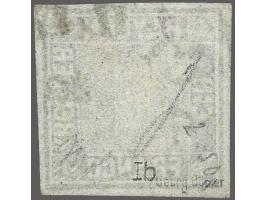 1 kreuzer black plate I, fine/very fine with 1989 Georg Bühler certificate: abgesehen von einer kleinen Aufrauhung in feiner 