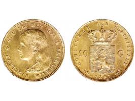 10 gulden 1897 goud parels los v.d. rand, PR