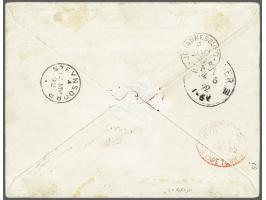 1892 2d. olive-bistre (perf 12½ x 12), strip of three and two singles and 6d. blue on registered envelope from Bremersdorp to