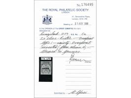 1889 2d. olive-bistre overprinted in black with the error overprint inverted, fine mint ex. (gum slightly toned) with RPS cer