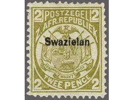 1889 2d. olive-bistre overprinted in black with the error overprint Swazilan instead of Swaziland (R.6/1), very fine mint ex.