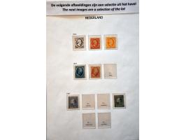 collectie 1852-1975 (*)/*/** met veel betere ex. en series (o.a. Veth, Fotomontage, Van Konijnenburg, En Face), roltanding na