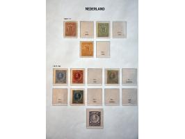 collectie 1852-1975 (*)/*/** met veel betere ex. en series (o.a. Veth, Fotomontage, Van Konijnenburg, En Face), roltanding na