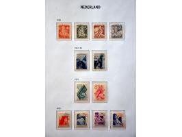 collectie 1852-1975 (*)/*/** met veel betere ex. en series (o.a. Veth, Fotomontage, Van Konijnenburg, En Face), roltanding na