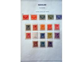 collectie 1852-1975 (*)/*/** met veel betere ex. en series (o.a. Veth, Fotomontage, Van Konijnenburg, En Face), roltanding na