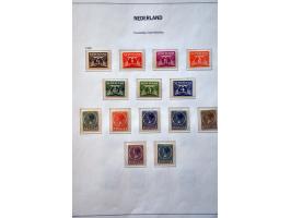 collectie 1852-1975 (*)/*/** met veel betere ex. en series (o.a. Veth, Fotomontage, Van Konijnenburg, En Face), roltanding na