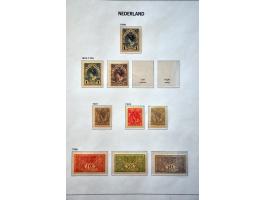 collectie 1852-1975 (*)/*/** met veel betere ex. en series (o.a. Veth, Fotomontage, Van Konijnenburg, En Face), roltanding na