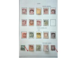 gespecialiseerde collectie 1852-1999 geheel gestempeld met o.a. platen 1e emissie, types, tandingen, roltanding (behoudens R3