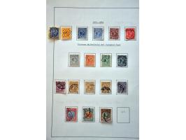 gespecialiseerde collectie 1852-1999 geheel gestempeld met o.a. platen 1e emissie, types, tandingen, roltanding (behoudens R3