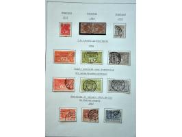gespecialiseerde collectie 1852-1999 geheel gestempeld met o.a. platen 1e emissie, types, tandingen, roltanding (behoudens R3
