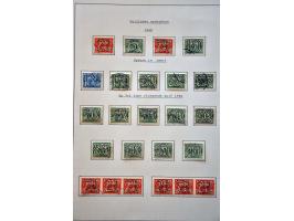 gespecialiseerde collectie 1852-1999 geheel gestempeld met o.a. platen 1e emissie, types, tandingen, roltanding (behoudens R3