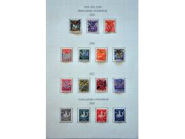gespecialiseerde collectie 1852-1999 geheel gestempeld met o.a. platen 1e emissie, types, tandingen, roltanding (behoudens R3