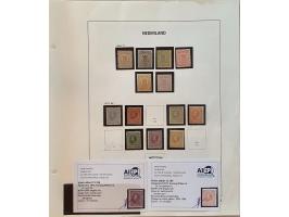 collectie 1852-1991 (*)/*/** in gemengde kwaliteit w.b. veel nagegomd met beter materiaal en attesten Vleeming (o.a. bij nrs.