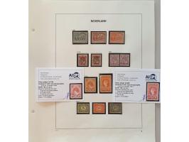collectie 1852-1991 (*)/*/** in gemengde kwaliteit w.b. veel nagegomd met beter materiaal en attesten Vleeming (o.a. bij nrs.