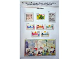 collectie ** tot 2010 w.b. velletjes nominaal  ca. EUR 1170, NL1 (ca. 100x), Kerst (10x) en Internationaal (18x) in 5 luxe Da