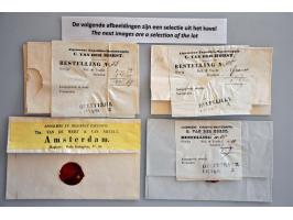 35 EO poststukken met particulier vervoer met stempels en stroken w.b. stempels Diligence Onderneming Groenlo (groen 1849), R