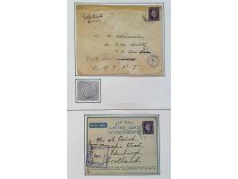 collectie scheepspost (ca. 240 ex.) w.b. censuur, paquebot, KNSM. etc. in 3 albums