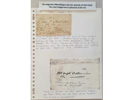 postgeschiedenis Ede 35 poststukken w.b. kasteleinsbrief uit Arnhem 1771, dienstkaart Ede-Oosterbeek 17.X.1944 en retour afze