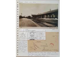 postgeschiedenis Ede 35 poststukken w.b. kasteleinsbrief uit Arnhem 1771, dienstkaart Ede-Oosterbeek 17.X.1944 en retour afze