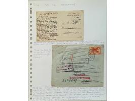 postgeschiedenis Ede 35 poststukken w.b. kasteleinsbrief uit Arnhem 1771, dienstkaart Ede-Oosterbeek 17.X.1944 en retour afze